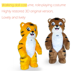 SAYGO mignon fourrure en peluche ours mascotte <span class=keywords><strong>Costume</strong></span> Animal Promotion Halloween Cosplay fête Fursuit famille unisexe carnaval Costumes - Product Image 6