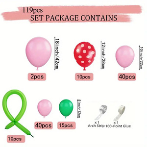 Kit de Guirnalda de Globos de Látex Rosa y Verde Estilo Boho para Decoración de Fiestas de Cumpleaños y Baby Shower para Niñas - Product Image 2