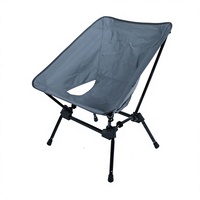 Chaise de plage moderne minimaliste en alliage d'aluminium gris pliable pour parc, café, restaurant et événements en plein air