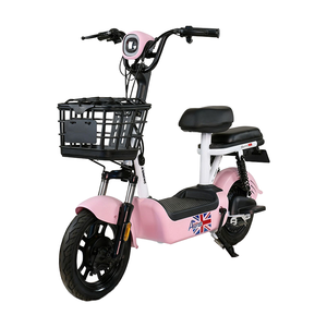 Vélo électrique B2B 48V350W avec panier <span class=keywords><strong>de</strong></span> rangement en plastique, écran numérique, rétroviseur et freins à <span class=keywords><strong>tambour</strong></span> <span class=keywords><strong>de</strong></span> sécurité - Product Image 1