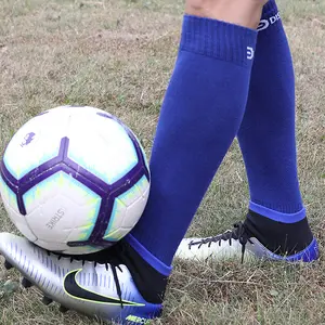 Stock Design Soccer Grip High Knee Socks Men's Sports Socks Rubber Non Slip Grip Athletic Socks For mean wholesale