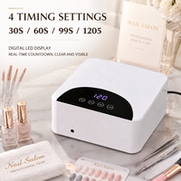 Lampe UV professionnelle pour ongles, 57+12 LED, construction métallique, portable, usage en salon, lumière de polymérisation 365nm, garantie 1 an, écran LED