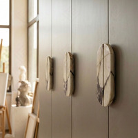 Poignée de porte et de tiroir en marbre Calacatta Viola, style luxe léger, en pierre naturelle, pour armoires et décoration intérieure