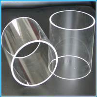 Tube acrylique transparent personnalisable rigide avec service de découpe, matériau PMMA, certifié ISO9001, longueur de 2 mètres