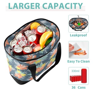 Sac isotherme personnalisé pour femme, sac de pique-nique écologique, sac de courses à bandoulière pour camping familial, sac isotherme personnalisé pour le shopping - Product Image 5