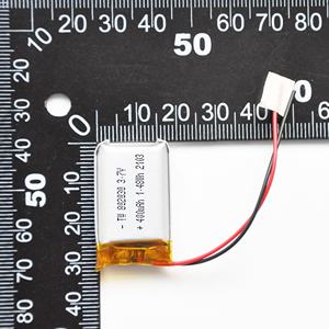 맞춤형 OEM 리튬 이온 KC 리튬 폴리머 배터리 3.7v <span class=keywords><strong>400</strong></span> <span class=keywords><strong>mah</strong></span> lipo 배터리 802030 배터리 - Product Image 4