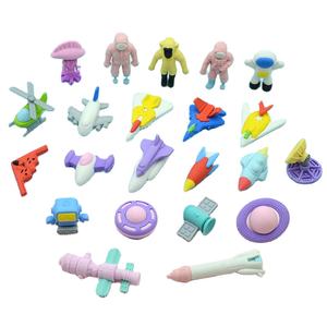 Schülergeschenk Radiergummi 3D Dinosaurier Weltraum Eiscreme Kuchen Musikinstrument Obst Gemüse Kosmetik Auto Radiergummi - Product Image 1