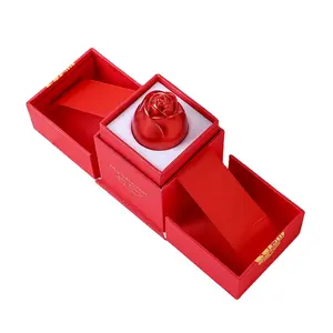 2022 Factory Outlet Custom Nieuwe Mini Deluxe Prachtige Lifting Metalen Rose Gift Box Voor Verjaardagscadeau