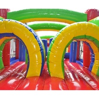 Structure gonflable de course à obstacles pour enfants, trampoline de jeu actif, aire de jeux extérieure pour parc à thème, vente en gros