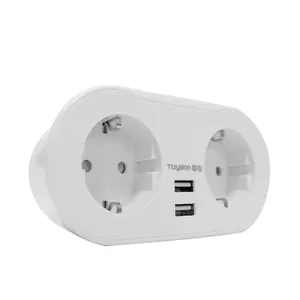 EU 10A WiFi Smart Plug mit 2 AC-Buchsen 2 USB-Anschluss