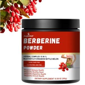 Aeglewell - Berberina en Polvo, Complejo Herbal 10 en 1 con Cardo Mariano, <span class=keywords><strong>Canela</strong></span>, Melón Amargo y Extracto de Berberina, Gran Venta - Product Image 1
