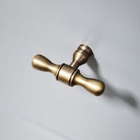 Poignée de meuble rétro européenne en laiton pour tiroir, bouton de poignée de meuble de cuisine en laiton bronze pour la décoration intérieure