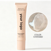 Fond de teint liquide changeant de couleur, fond de teint qui change de couleur en fonction de la température
