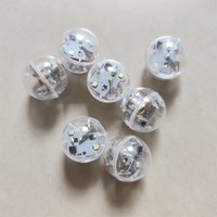 Boule lumineuse LED blanche clignotante de 2,1 cm avec activation par tapotement, kit de bricolage, clignotement rapide
