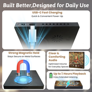 Cadeau religieux, aimant de réfrigérateur avec sutra bouddhiste, lecteur audio personnalisé, dispositif de chant bouddhiste pour salle de méditation, fournitures de temple - Product Image 4