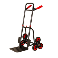 Chariot à main à plateforme à 6 roues robuste pour monter les escaliers, cadre en métal pliable, chariot de transport OEM