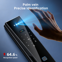 Cerradura Inteligente Multifuncional Digital L4 con Pantalla Integrada, Cámara 3D, Desbloqueo por Huella Dactilar, Control por Wi-Fi/Aplicación a través de la Aplicación Tuya para Madera