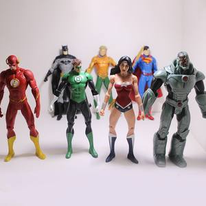 7 Figuras de Acción de Plástico ABS de la Liga de la Justicia de <span class=keywords><strong>DC</strong></span>, Mujer Maravilla - Nuevo Modelo de Juguete Coleccionable de Dibujos Animados - Product Image 1