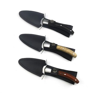Cuchillo para Abrir Ostras de Acero Inoxidable - Abridor de Ostras Profesional con Mango Ergonómico de Madera para Mariscos y Crustáceos - Product Image 2