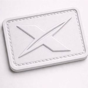 Custom Raised Iron Heat <b>Press</b> 3D PVC Patches PVC Rubber Heat Transfer Printing Rhinestone Denim <b>Clothes</b> Logo Silicone Patches - Product Image 2