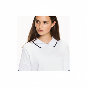 Nueva camiseta Polo de uniforme personalizado de compras en línea, muestra de China al por mayor, Polo transpirable de golf rojo para mujer - Product Image 1