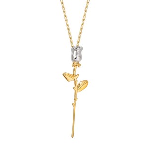 Nouveau 2026 Pendentif Fleur de Rose Rétro Romantique Artisanat Tendance Élégant en Acier Inoxydable avec Chaîne à Maillons, Thème <span class=keywords><strong>Loup</strong></span>, pour Fête Bouddhiste - Product Image 3