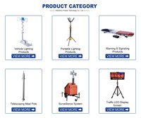 Tour de lumière mobile moteur générateur tour d'éclairage LED halogène 1000W ballon mât lumineux