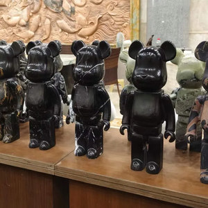 Bán Hàng Nóng Đá Cẩm Thạch Thủ Công Mỹ Nghệ Dễ Thương Chất Lỏng Gấu Hộ Gia Đình Trang Trí Phòng Đồ Trang Trí DIY Thủ Công Mỹ Nghệ - Product Image 2