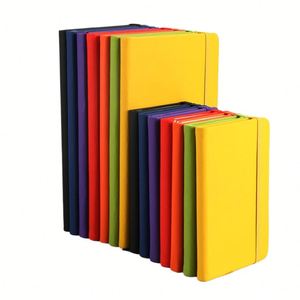 X418 Vente en gros de cahiers à couverture rigide en cuir PU A6, cahiers scolaires pour la promotion, cadeau d'affaires - Product Image 1
