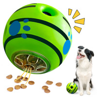Neuer Giggle Hundeleckerli-Ball Hundespielzeug Langlebiger Natürlicher Geräusch-Erzeugender Großer Futterball IQ-Training Interaktives Spaßiges Giggle Haustier-Spielzeugball