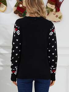 2025 personnalisé unisexe moche <span class=keywords><strong>noël</strong></span> <span class=keywords><strong>pull</strong></span> motif fleuri tricoté vacances <span class=keywords><strong>pull</strong></span> Style décontracté avec Logo avant pour la saison d'hiver - Product Image 4