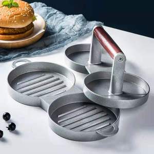 Prensa para <span class=keywords><strong>Hamburguesas</strong></span> BEIZ Perfect Patty, para <span class=keywords><strong>Hamburguesas</strong></span> <span class=keywords><strong>Gourmet</strong></span>, con Grosor Ajustable, Construcción de Aleación de Aluminio y Madera Sólida, Apta para Lavavajillas - Product Image 4