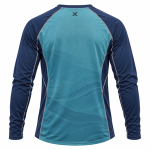 Rashguards amples et décontractés pour hommes |   Bleu Noir Gris Ciel Violet Vert |   Fabricant OEM ODM |   Vêtements de sport |   Manches longues | - Product Image 2