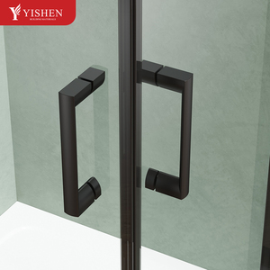 Offre spéciale, cadre en alliage d'aluminium, cabine de douche en verre trempé, <span class=keywords><strong>porte</strong></span> coulissante carrée modulaire <span class=keywords><strong>pour</strong></span> salle de douche, villa, salle de sport - Product Image 3