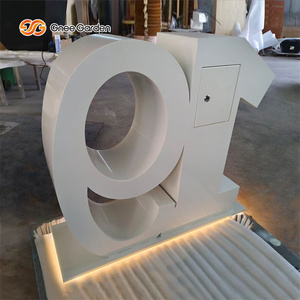 Gnee Garden Outdoor Free Standing Mailbox <b>Number</b> With <b>Led</b> Lighting Ground Mount Metal Mailbox - Product Image 2