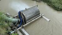 Filtre d'extraction d'eau pour l'irrigation, 10 pouces, rotatif, autonettoyant, respectueux des poissons, à entraînement hydraulique pour l'agriculture