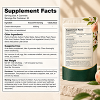 Permen Creatine untuk Dewasa, Pendukung Pra-Latihan, Penambah Energi & Kekuatan, Rasa Persik, Bentuk Khusus, 120 Buah, OEM HALAL