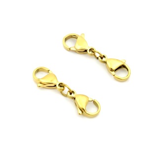 Rose Gold Double Opening <strong>Lobster</strong> Extender Necklace Clasp Connector Bracelet Extension Clasps for DIY <strong>Jewelry</strong> Making Women Girls - Product Image 5