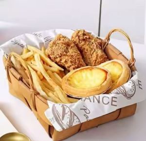 Feuilles de papier imprimées pour hamburgers, qualité alimentaire, résistantes à la graisse, 2026, papier d'emballage pour sandwichs - Product Image 6
