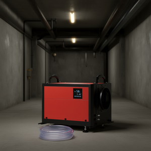 Déshumidificateur électronique commercial 110 pintes, relance automatique, qualité industrielle, pour utilisation en sous-sol et entrepôt - Product Image 2