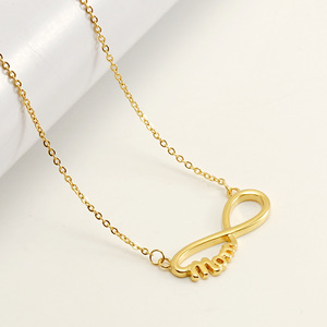 ZOGXIN Infinity Mom Necklace Stainless Steel Gold Rose Gold Silver For Women Gift Jewelry Fashion Pendant Charm - Product Image 4