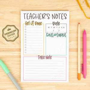 Bloc-notes de planification pour enseignants en vrac, 5,5 x 8,5 pouces, liste de choses à faire, carnet de liste de contrôle pour les enseignants - Product Image 4