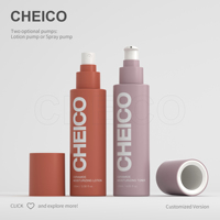 Flacon pompe à lotion, flacons pulvérisateurs, emballage cosmétique rond de 150 ml, shampoing, après-shampoing, gel douche, impression sérigraphique OEM