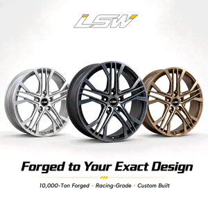 ล้อแม็กซ์ LS8099 Racing Forged Alloy ขนาด 18-24 นิ้ว 5x112 5x114.3 5x120 สี Gunmetal หน้าเจียร - Product Image 5