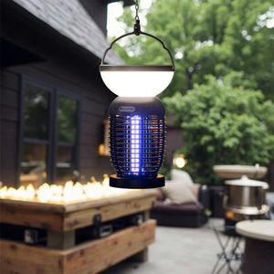 2025 nuevo diseño energía Solar 4000mAh Interior Exterior <span class=keywords><strong>Mosqui</strong></span> lámpara Bug Zaper recargable electrónico Pes Control trampa - Product Image 5