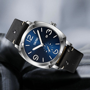 Reloj de cuarzo retro para hombre con esfera cuadrada, función de calendario, luz nocturna, resistente al agua, para compras transfronterizas - Product Image 6
