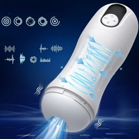 Antpop HB2244 Masturbateur masculin réaliste avec écran LED, 5 modes de succion, 10 modes de vibration, orgasme à un bouton et fonction d'asthme.