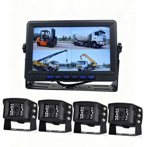 Full HD 1080P 4-kênh xe tải <span class=keywords><strong>DVR</strong></span> Hệ thống đảo ngược máy ảnh 18 IR tầm nhìn ban đêm vòng lặp ghi nhiệm vụ nặng nề 7.0inch màn hình - Product Image 1