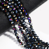 Manik-manik Kristal AB 32 Facet Berkilau Tinggi 4/6/8/10mm Manik-manik Kaca Bulat Iridescent untuk Pembuatan Perhiasan Gelang Kalung Tren SS2026