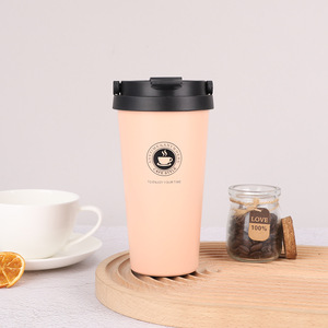 12oz/500ml Travel Coffee Tumbler with Straight Straw Winter Mug and Lid Design Style Features Handle Lid for <b>Cold</b> Beverages - Product Image 4